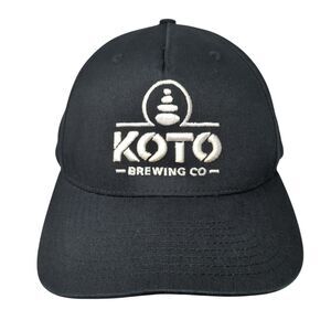 KOTO Brewing Co Snapback Hat Black One Size Embroidered Richardson